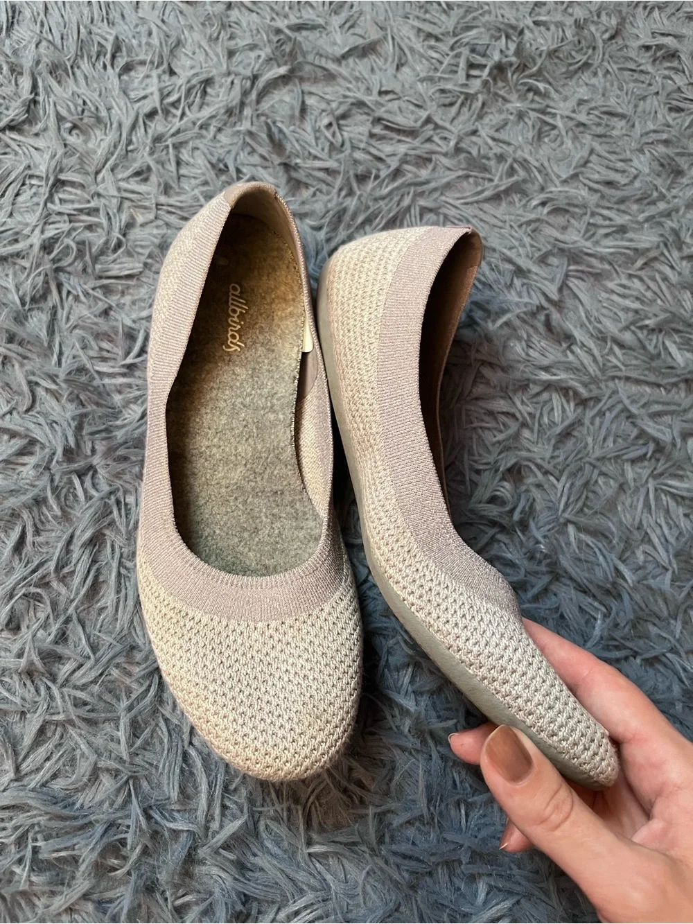 Allbirds Light GrayTree Breezers Slipper Ballet Flats Size 9